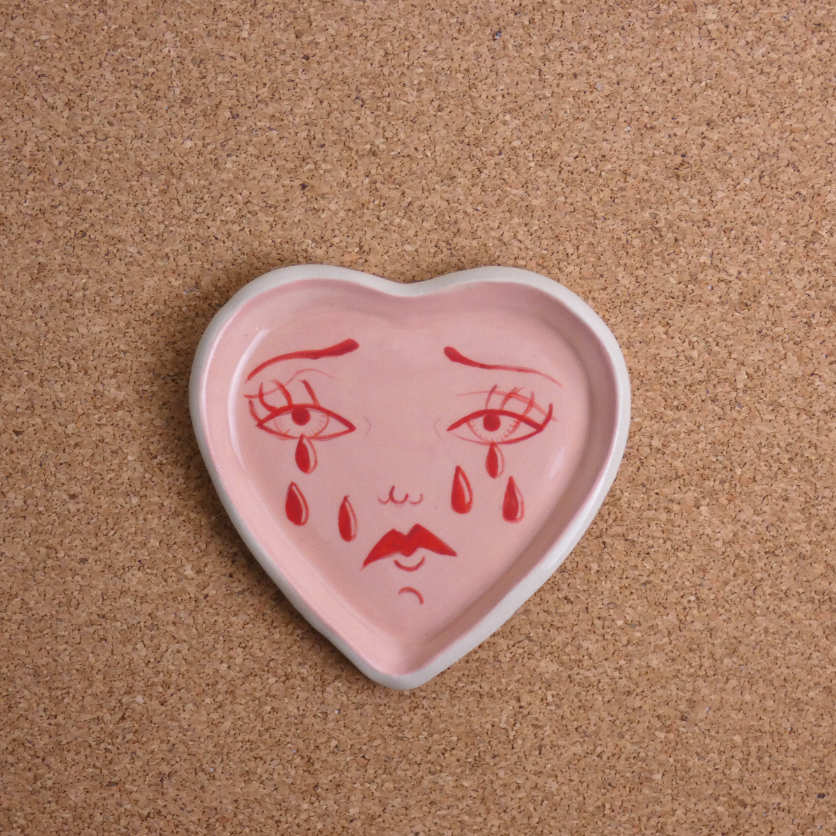 Crying Heart Shaped Dish 1/9