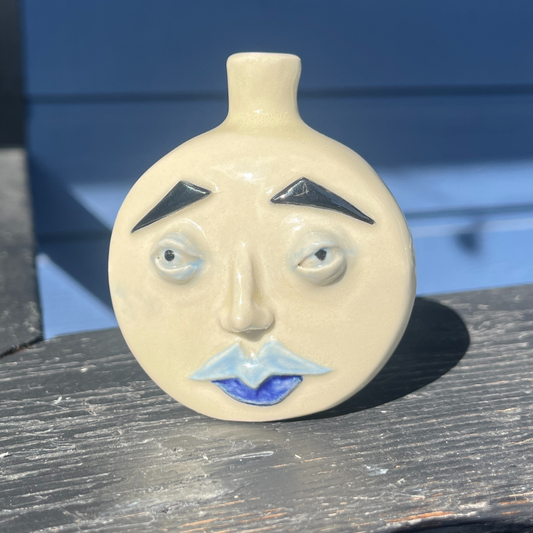 Medium Moon Face Bud Vase 3/3