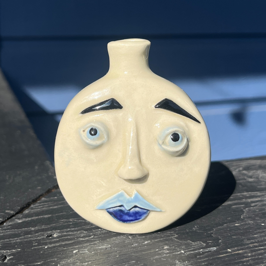 Medium Moon Face Bud Vase 2/3