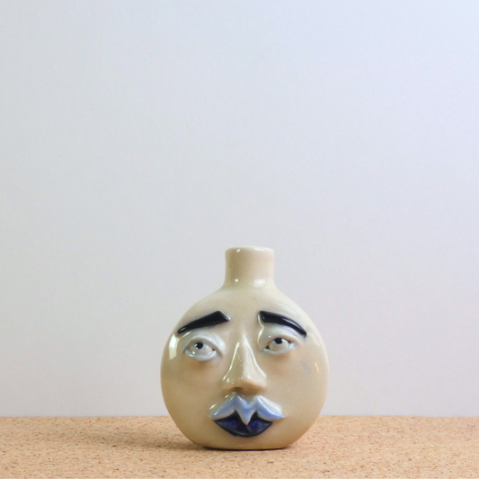 Teeny Weeny Blue Moon Face Bud Vase 2/2